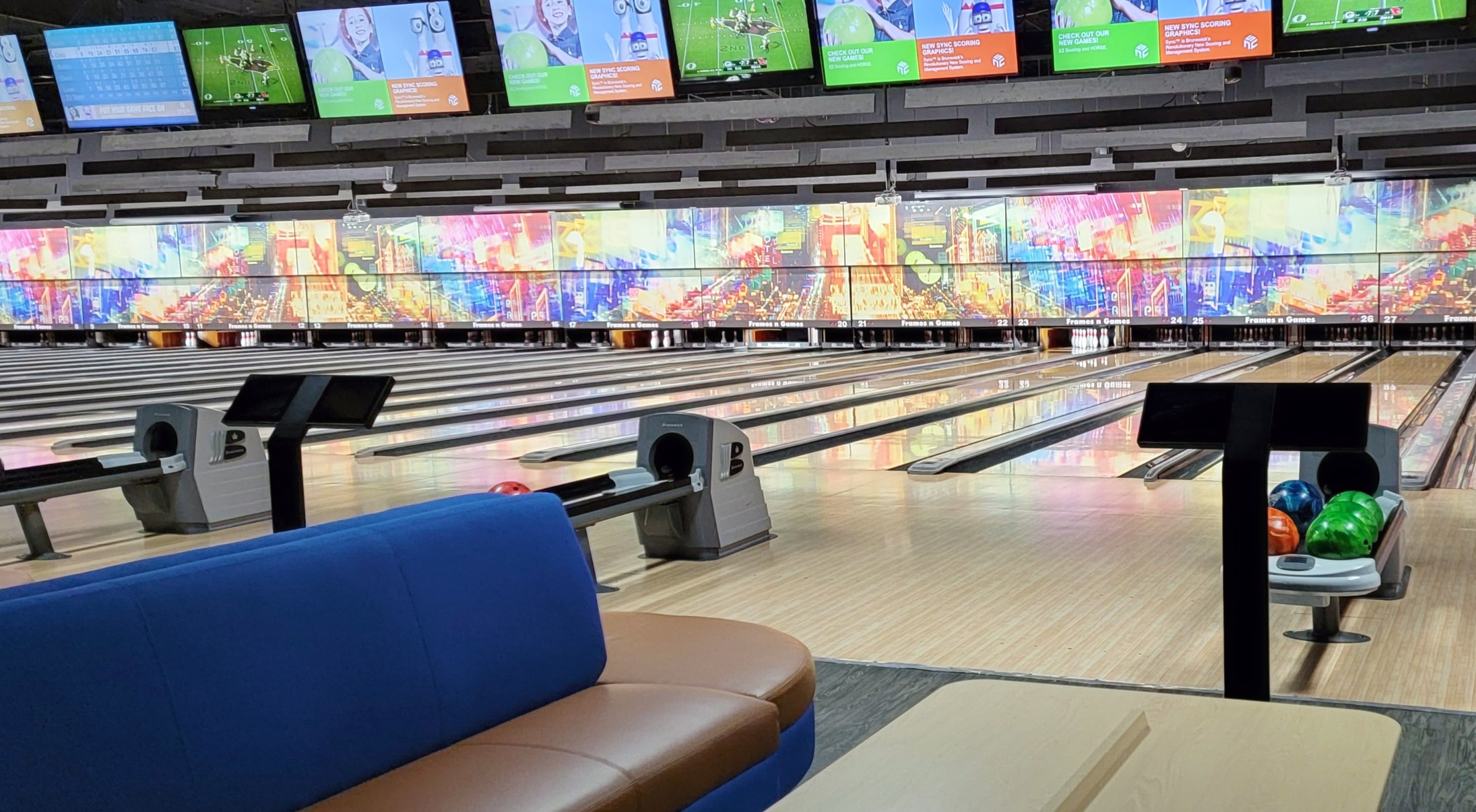 Frames N' Games bowling lanes